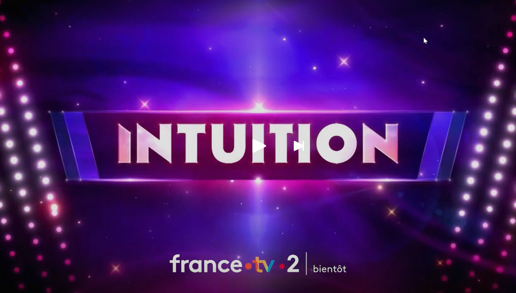 Read more about the article 🟣 Intuition, a new game show on French public television